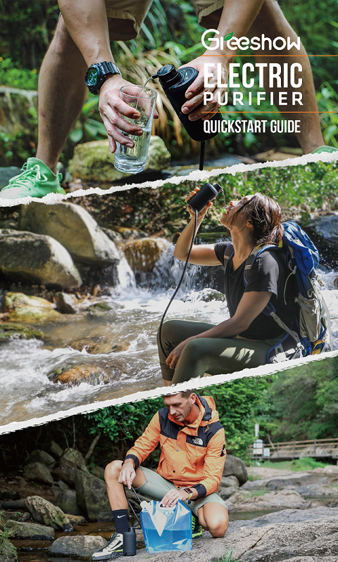 GREESHOW.COM ELECTRIC PORTALBE WATER PURIFIER FOR OUTDOOR QUICK GUIDE DOWNLOAD