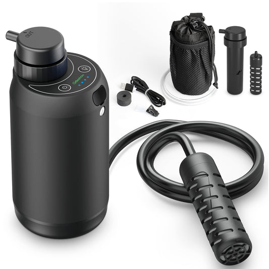 Rechargeable Portable Water Purifier GS-2801 + More one Filter SET(Pre-filter & Internal Filter) - Greeshow Direct