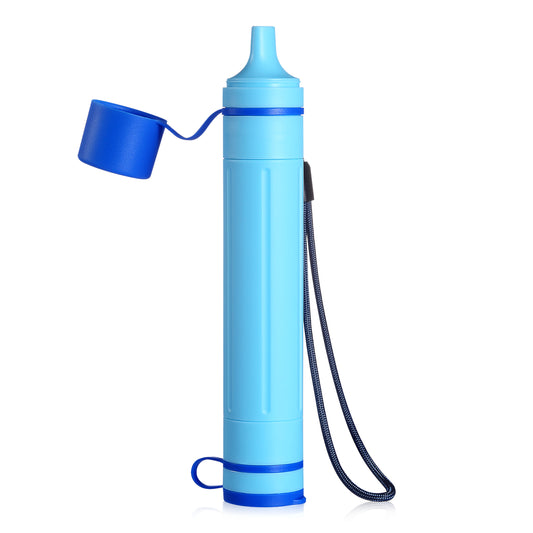 Greeshow Portable Water Filter Straw, Personal Water Filtration System with Replaceable Cartridge, 0.01 Micron Survival Water Purifier Gear for Hiking, Camping, Travel & Emergency Prep, 1 Pack - Greeshow Direct