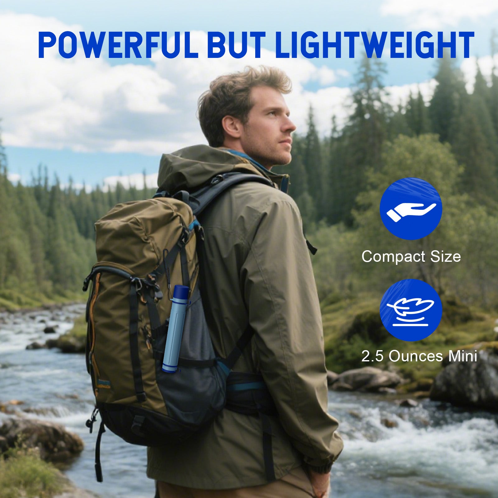 Greeshow Original Replace Filter Cartridge, Ultrafiltration Membranes and Activated Carbon for GS-28H1 Portable Water Filter Straw - Greeshow Direct